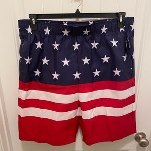 Mens Patriotic Swim Suit NEW with tags Size XL